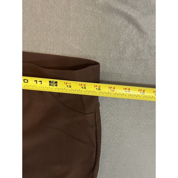 MAZE Women's Brown Pull-On Skinny Leg Pants Stretch Faux Pockets Size Small - Picture 2 of 5